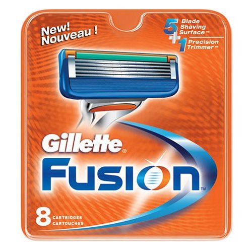 GILETТE FUSION Сменные кассеты для бритья  8 шт