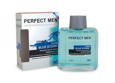 PERFECT MEN Лосьон после бритья Turbo Blue Storm 100мл