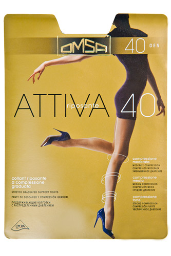 Omsa колготки ATTIVA 40 (Fumo, 4)